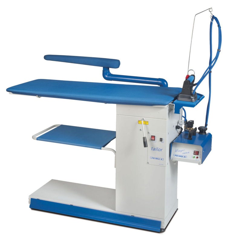 بريمولا طاولة كي الملابس Primula TAILOR S+B مزودة بخاصية التسخين والشفط والنفخ وذراع دوار ومشبك - Image 2